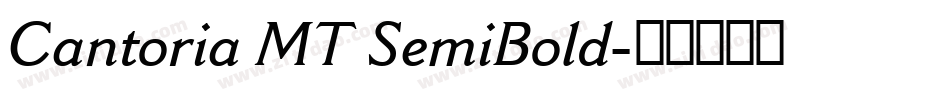 Cantoria MT SemiBold字体转换